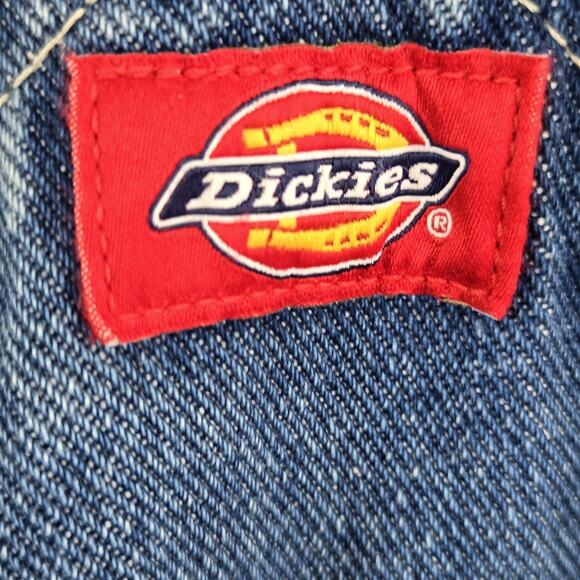 Dickies Bib Overalls Men's Size 36 X 34 Jean Denim Medium Wash Workwear - Picture 12 of 16